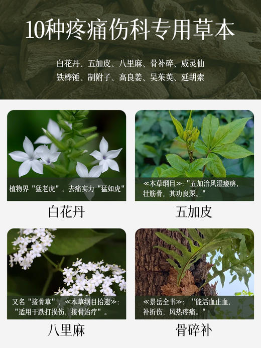 【无患子-后辰久通贴】一贴立通，专攻各种疼痛，哪里痛贴哪里！全家能用！温感久通贴，十斤药材得一斤黑膏，淡淡药香+清香，腰酸背疼要常备 商品图1