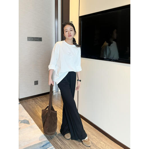 25特价 2403513   裸感 垂垂 阔腿裤长裤 商品图5