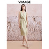 VIMAGE纬漫纪夏季新款V领时尚收腰显瘦无袖连衣裙V2107722 商品缩略图2