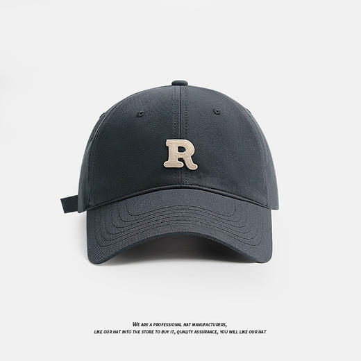 【帽子选对头小一倍❗️夏季软顶鸭舌帽】显脸小，R标字母棒球帽，男女小众大头围百搭软顶鸭舌帽，运动防晒帽子父亲节礼物新年礼盒年货礼盒 商品图8