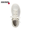 nekomomo2023年夏季新款商场同款牛皮网面超轻厚底小白鞋女板鞋女M22AM11441 商品缩略图3