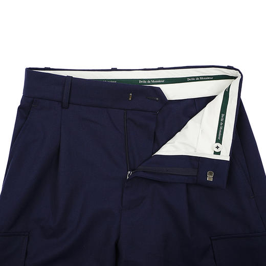 Drole de Monsieur Le Pantalon Cargo Laine 法式复古工装长裤 商品图2