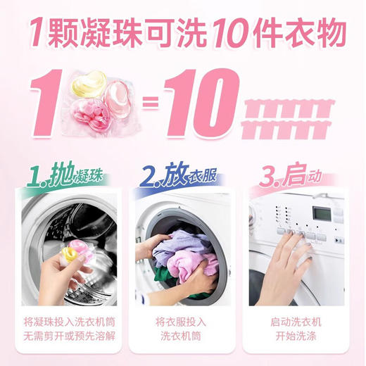 Sumijoy素美介洗衣凝珠 留香珠三合一浓缩留香持久除螨抑菌 商品图1
