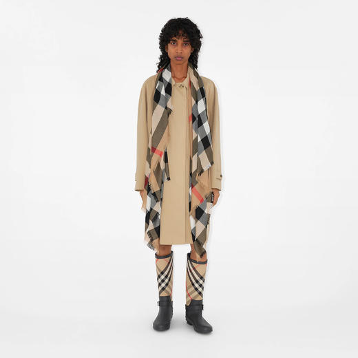 BURBERRY 巴宝莉 女士格纹羊绒混纺丝巾 格子 8083292 A7026 商品图2