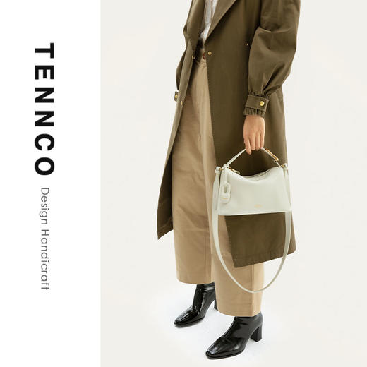 TENNCO【便当包】高级感真皮手提包软皮百搭单肩斜挎包 商品图3