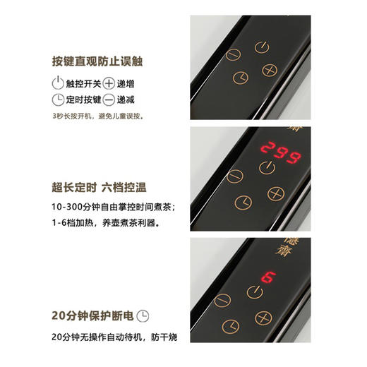 【厂家直发】龙隐斋 有杏电陶炉家用功夫茶具烧水煮茶炉小型静音电茶炉泡茶专用茶炉 商品图4