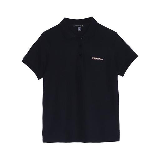 40支休闲时尚通勤风翻领Polo衫短袖T恤女2024夏季新款印花上衣 商品图4