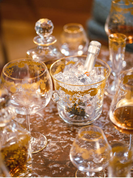 【已售】独角鹿西洋古董二十世纪初期法国出品描金水晶酒具套件 商品图3