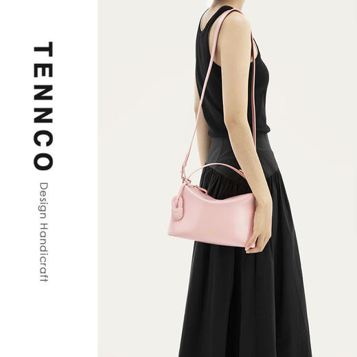 TENNCO【便当包】高级感真皮手提包软皮百搭单肩斜挎包 商品图4
