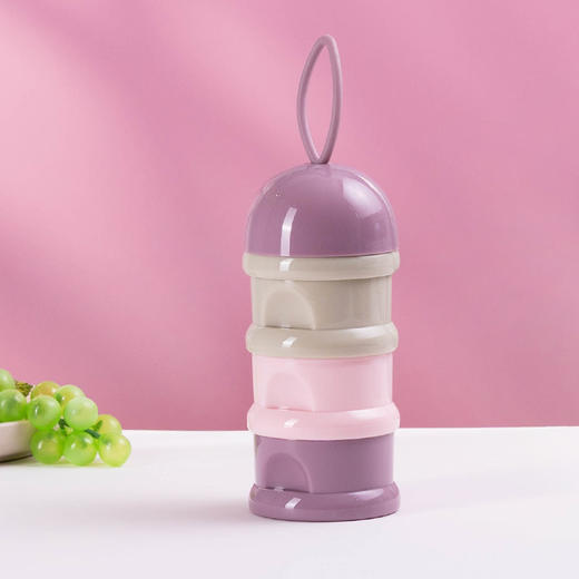 【独立分装超省心！】便携婴儿奶粉盒 大容量彩色多层辅食盒 独立分层奶粉格外出储存盒 商品图9