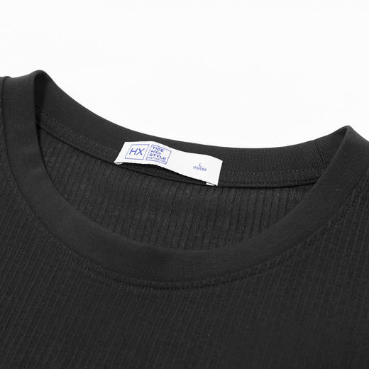 【断码清仓】HX 夏季圆领短袖T恤S102423045101/02/03 商品图6