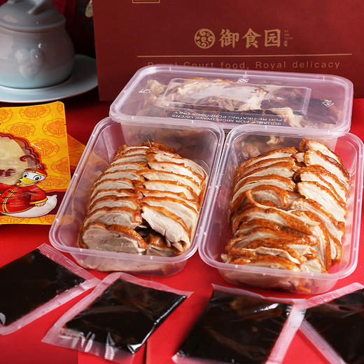 御食园樱桃烤鸭 烤鸭 1000g只,荷叶饼 120g/袋甜面酱30g袋x4 商品图5