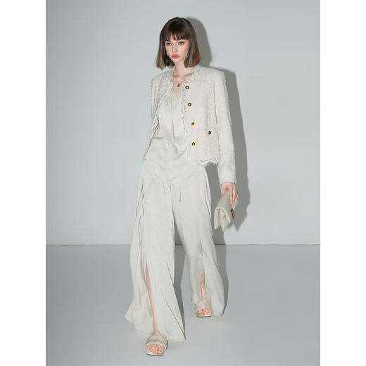 COCOBELLA重工水溶蕾丝花边外套女奢感通勤小香风西装SC0001 商品图5