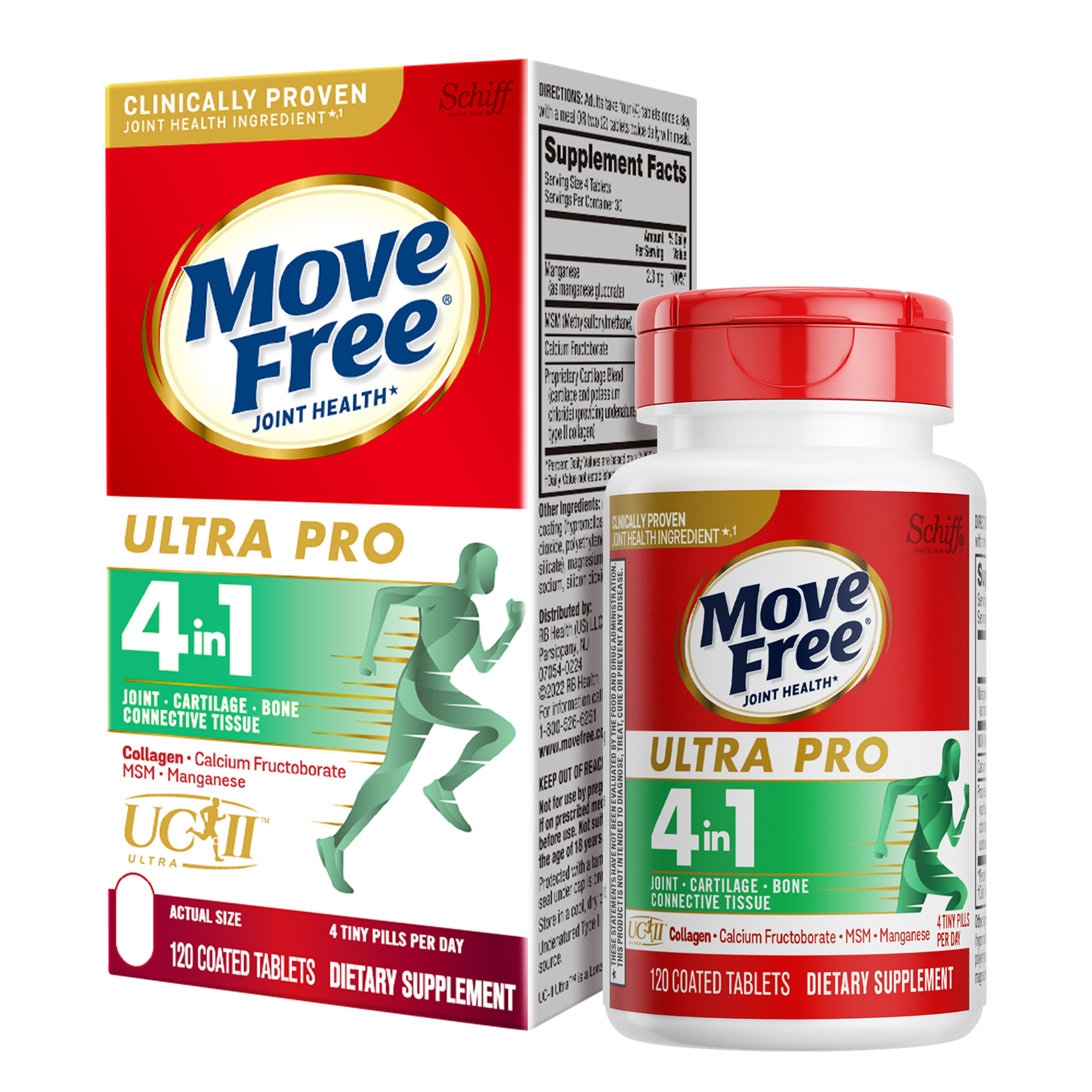 MoveFree 骨胶原小绿瓶120粒
