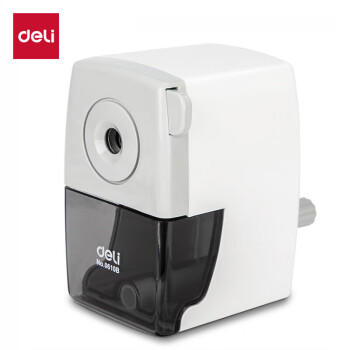 得力简约手摇学生削笔机考试礼物铅笔削笔器/转笔刀削笔刀 学生文具开学考试生日礼物白色 商品图2