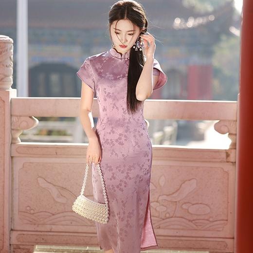 紫色旗袍年轻款高级感日常改良新中式TX8316 商品图0