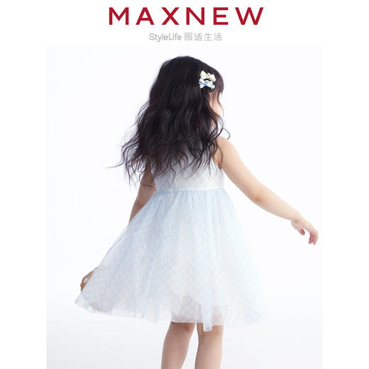 【裙装】小童舒适棉感柔软网纱中式蓬蓬连衣裙 1N2355309 商品图1
