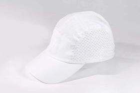 严素全顶帽 打气鼓劲加油几乎全白硬帽檐可调头围运动全顶帽健身跑步徒步