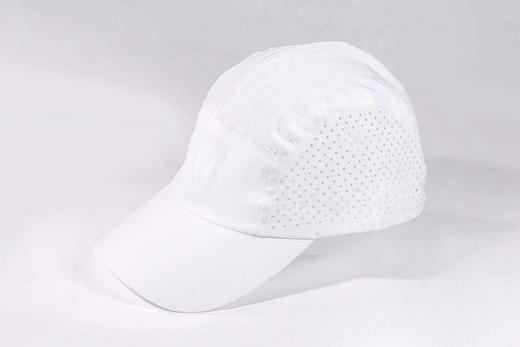 严素全顶帽 打气鼓劲加油几乎全白硬帽檐可调头围运动全顶帽健身跑步徒步 商品图0