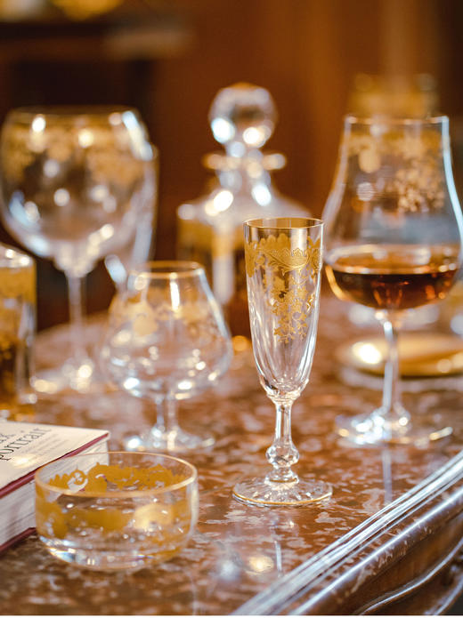 【已售】独角鹿西洋古董二十世纪初期法国出品描金水晶酒具套件 商品图1