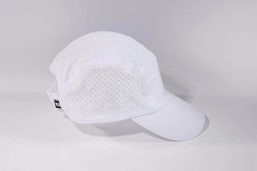严素全顶帽 打气鼓劲加油几乎全白硬帽檐可调头围运动全顶帽健身跑步徒步 商品图1