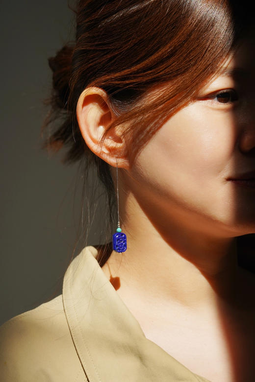 春日赏花去！青金耳坠 商品图5