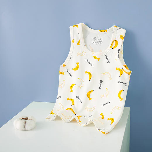 【39.9/任选2件！】夏儿童背心 精梳棉莱卡男童 卡通印花简约无袖 女童卡通上衣打底 童趣设计 清凉一夏-QQ 商品图8