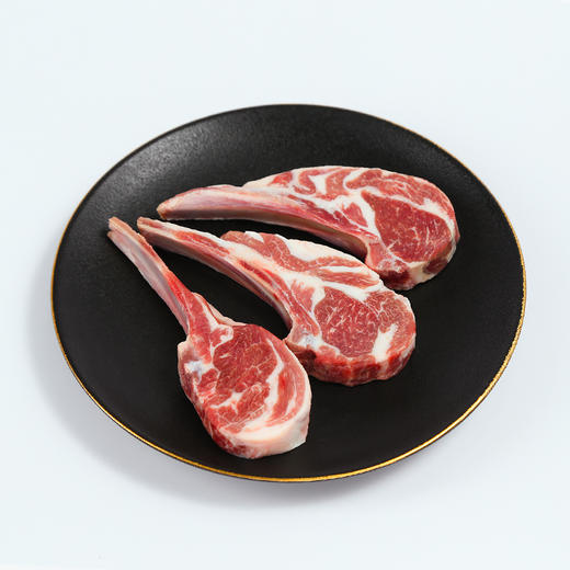 夏季牧场 内蒙古有机羔羊原切法式羊排2斤【250g×4袋】一共约12-16支顺丰包邮 商品图1