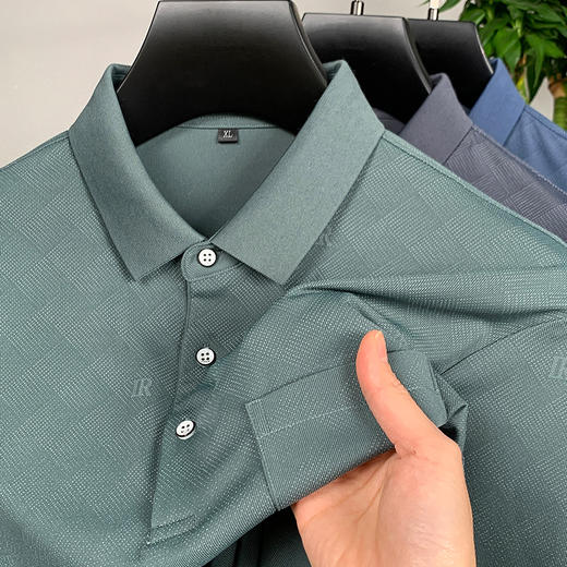 【Q】【新款DPF】大依优型大码短袖Polo衫口袋翻领加肥加大男装大号大码上衣男士休闲半袖夏季 商品图2