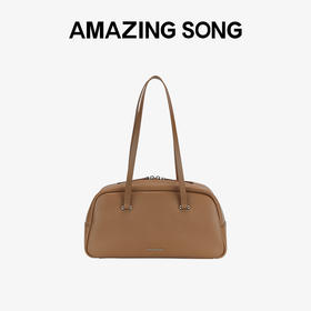 Amazing Song乙颂  枕头包 保龄球新款牛皮大容量单肩棒球包女