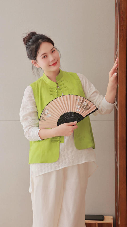 【抖音专属】【和光同尘】飘纱阔腿裤（20709381-皦玉） 商品图2