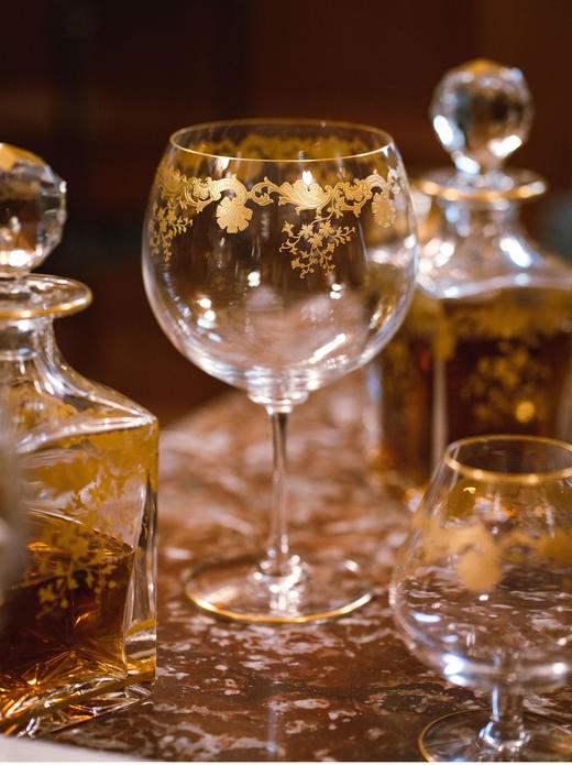 【已售】独角鹿西洋古董二十世纪初期法国出品描金水晶酒具套件 商品图5