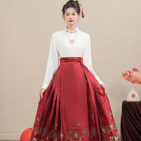 新中式国风汉服马面裙两件套