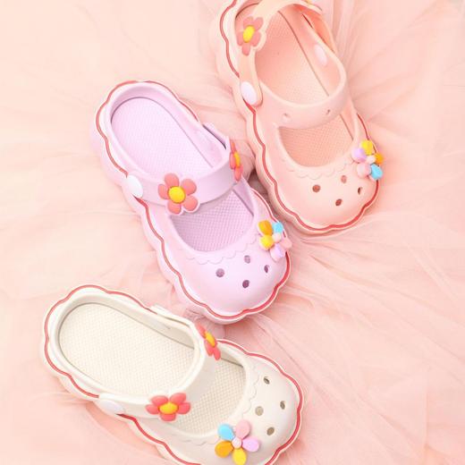 【一鞋两穿！玛丽珍洞洞鞋】夏季新款洞洞鞋凉鞋小公主女童可爱中小童宝宝防撞两穿包头凉拖鞋 商品图2