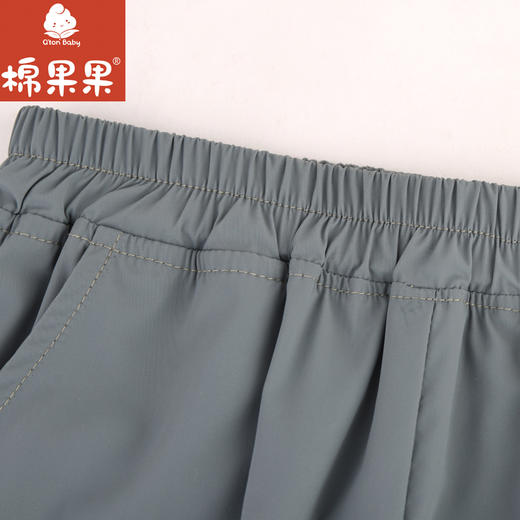 棉果果夏季新品浅棕弹力梭织七分裤M212201324310 商品图3