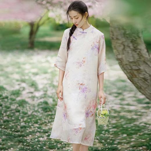 鹿与安笛·新中式苎麻裙系列，中国人挚爱的夏衣，优雅秀逸、清凉入肌 商品图3