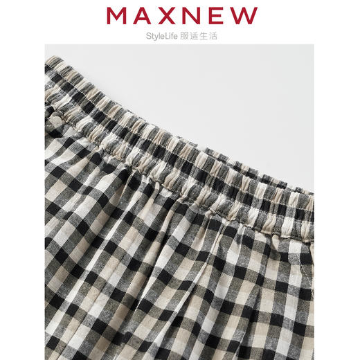 【长裤】童装舒适棉感亲肤透气格纹长裤 1N2364502 商品图2