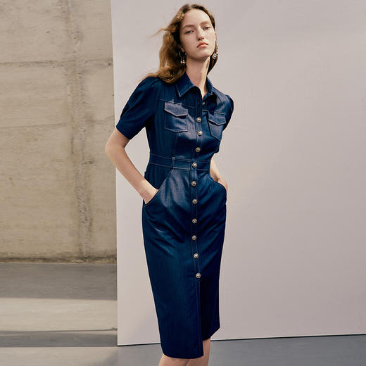 EITIE爱特爱夏季新款气质显瘦休闲连衣裙7407131 商品图3