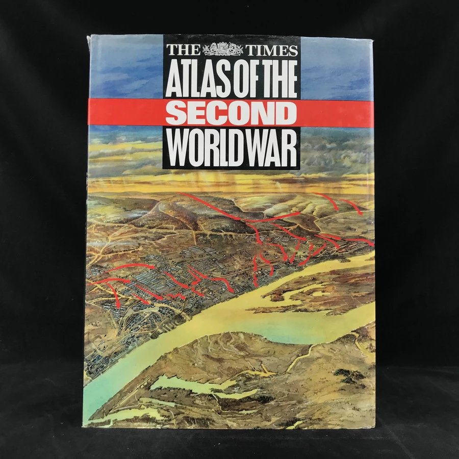 泰晤士二战地图集（1989，Guild Pub） 数百幅彩色插图 精装8开