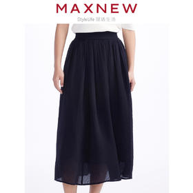 【裙装】女装飘逸透气A字抽褶百搭伞裙 1N2225202