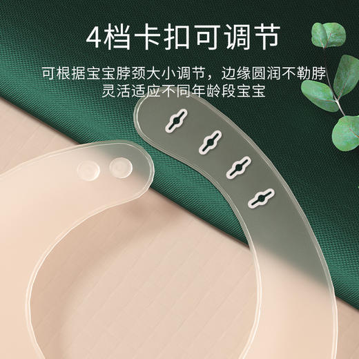 【拍一发2！】宝宝吃饭围兜硅胶防水夏季轻薄婴儿辅食饭兜儿童口水围嘴薄款 商品图3