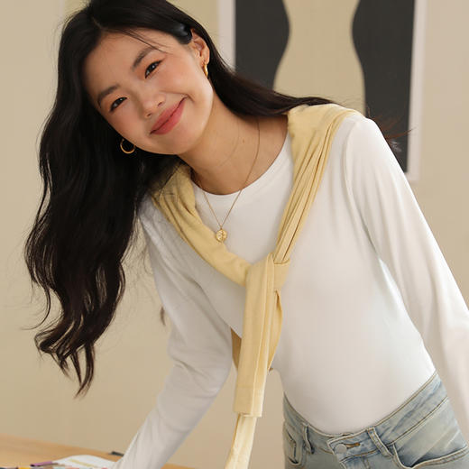 糯叽叽圆领打底衫 ，软糯亲肤感 把“舒适”穿在身【G】 商品图0