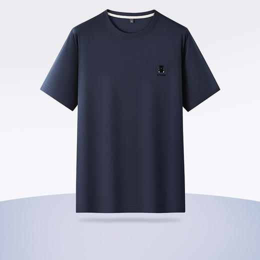 【新款DDY】大依优型大码男装短袖T恤圆领加肥加大透气吸汗夏季上衣半袖t恤夏装 商品图0