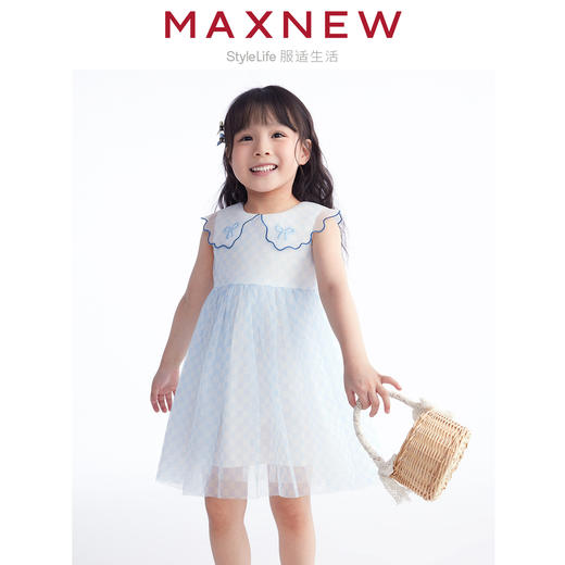 【裙装】小童舒适棉感柔软网纱中式蓬蓬连衣裙 1N2355309 商品图0