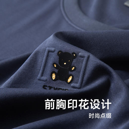 【新款DDY】大依优型大码男装短袖T恤圆领加肥加大透气吸汗夏季上衣半袖t恤夏装 商品图2