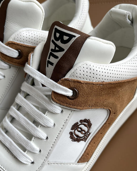 现货 THS 3.30-限时 巴里家 男士小牛皮拼接休闲运动鞋 2色 QZ081 商品图4