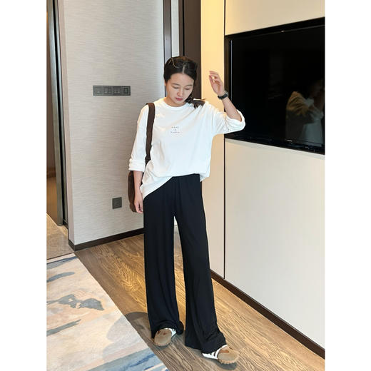 25特价 2403513   裸感 垂垂 阔腿裤长裤 商品图4