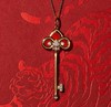 蒂F尼Tiffa*y鸢尾花红玛瑙钥匙项链 商品缩略图0