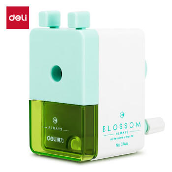 得力（deli）简约式学生削笔机/铅笔削笔器/卷笔刀/转笔刀自动排断芯儿童学生文具考试生日开学礼物 绿色 商品图3