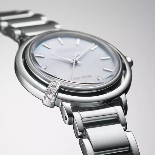 西铁城/CITIZEN花语风吟系列镶钻天然贝母盘光动能女表EM1090-60D 商品图2